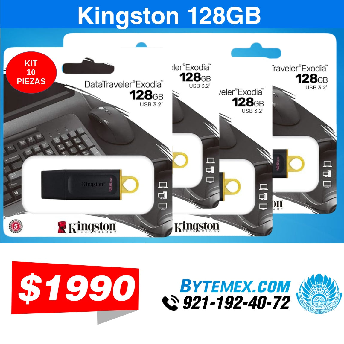 ¡Memorias USB Baratas al Mayoreo desde 10 Piezas!