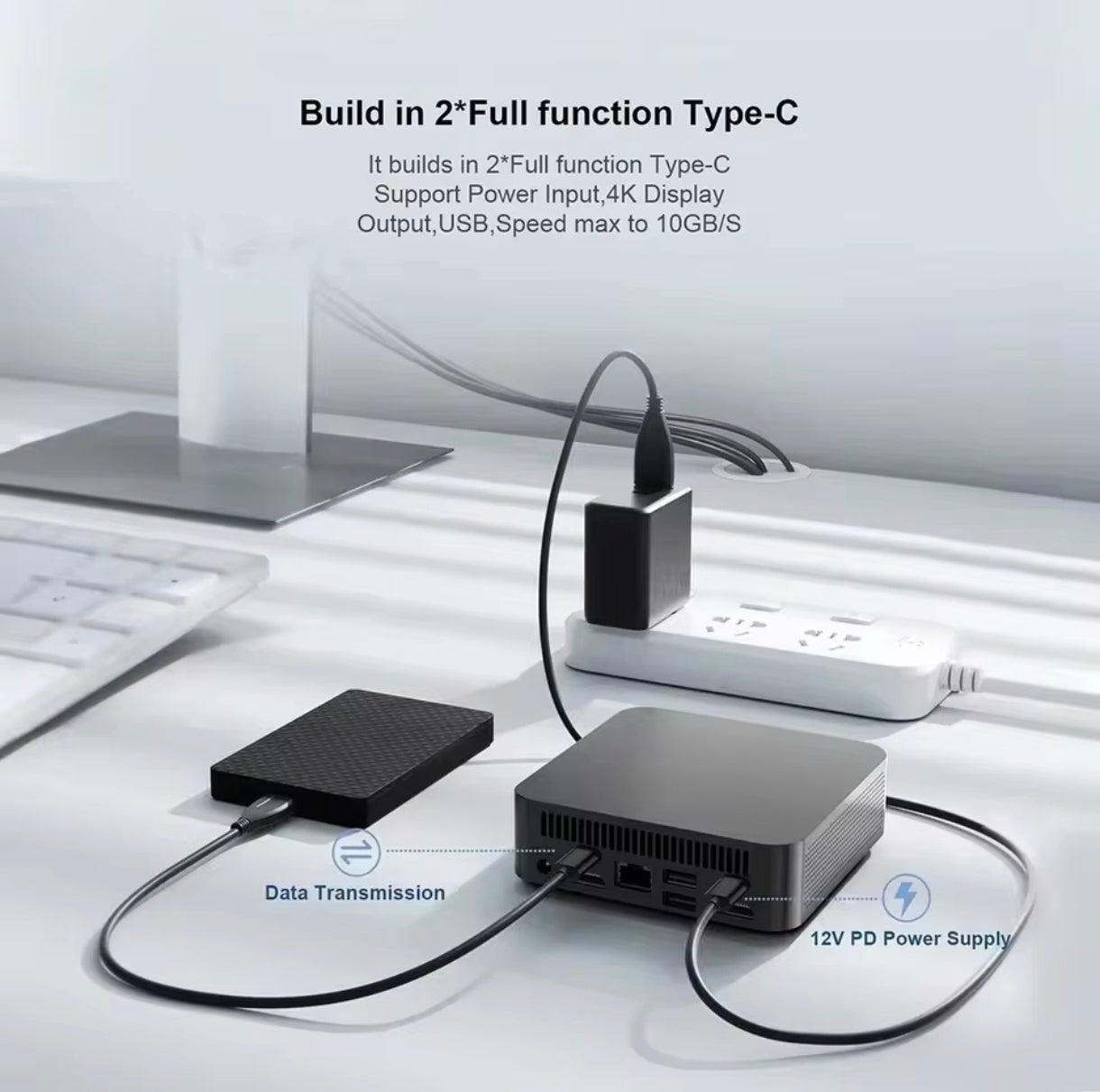 Mini PC Intel i3 6100U – KIT COMPLETO 16GB RAM / 512GB NVMe - Nuevo 2026, Con Garantia 1 Año