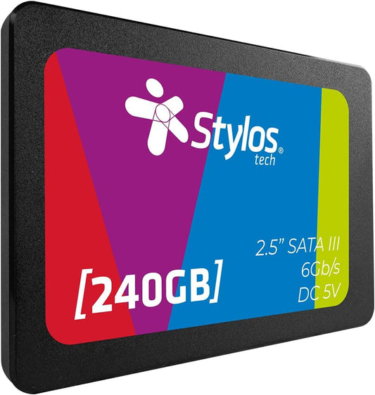 SSD STYLOS 240GB - Nuevo 2026, Con Garantía 1 Año