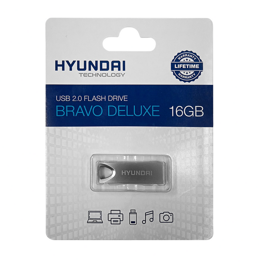 Memoria USB 16GB Metálica Hyundai - Nuevo, con Garantia