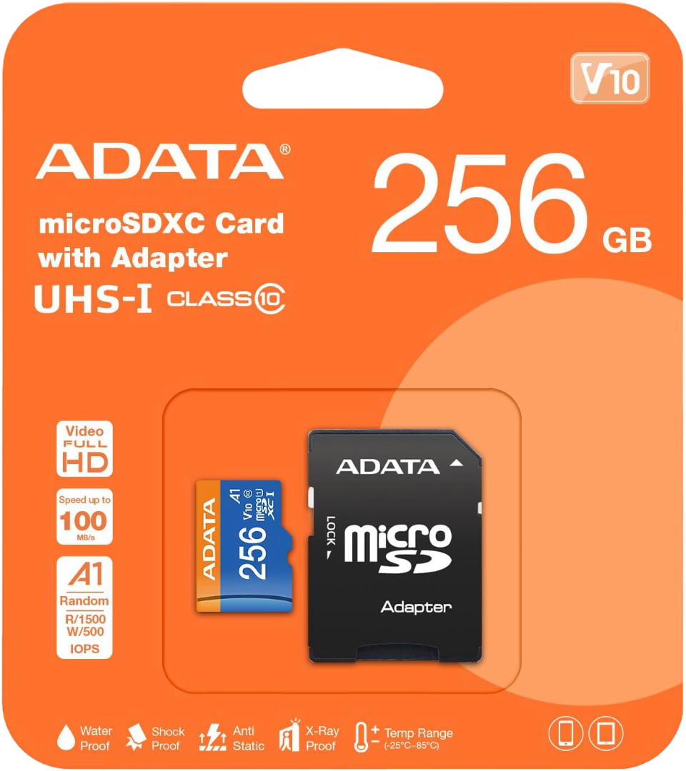 MicroSD Adata 256GB - Nuevo 2026, con Garantía 1 Año