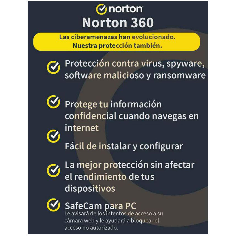 Norton Antivirus 360 Premium 75gb 10 Dispositivos 1 Año