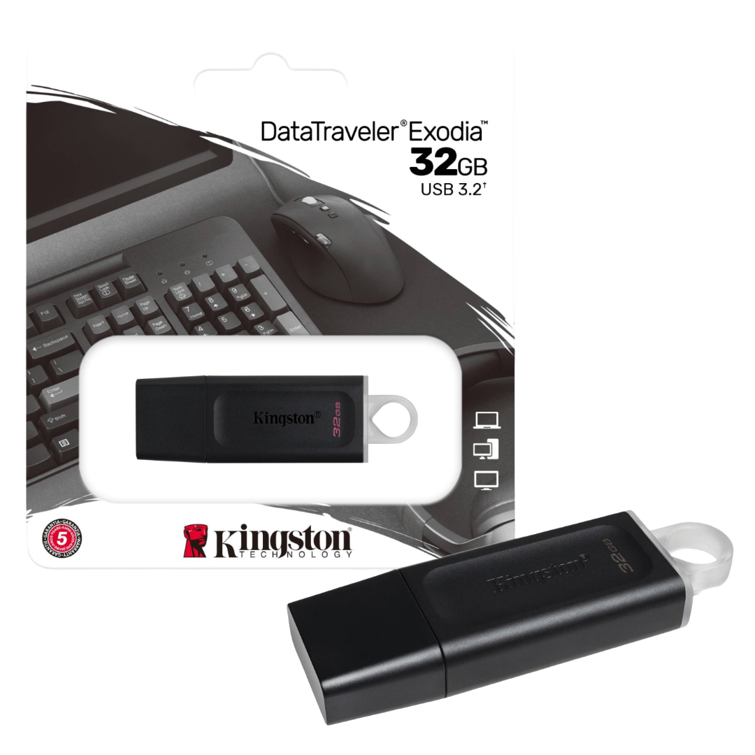 Memoria USB 32GB Kingston - Nuevo, Con Garantia