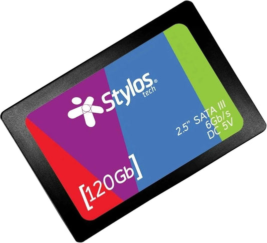 SSD 120GB Marca: STYLOS - Nuevo 2026, Con Garantia de 1 Año