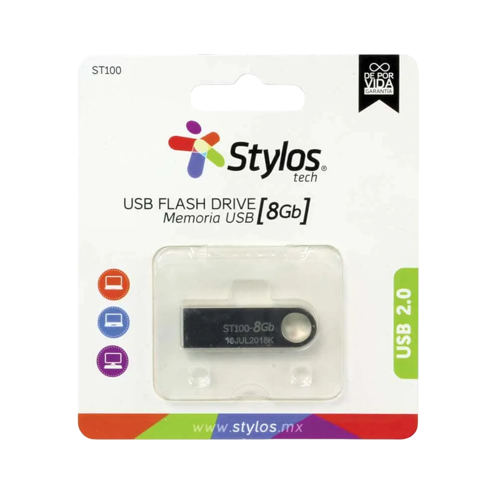 Memoria USB DE 8GB Stylos