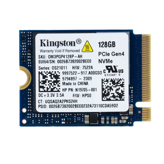 Disco NVMe Kingston 128GB - Nuevo 2026, con Garantia 1 Año