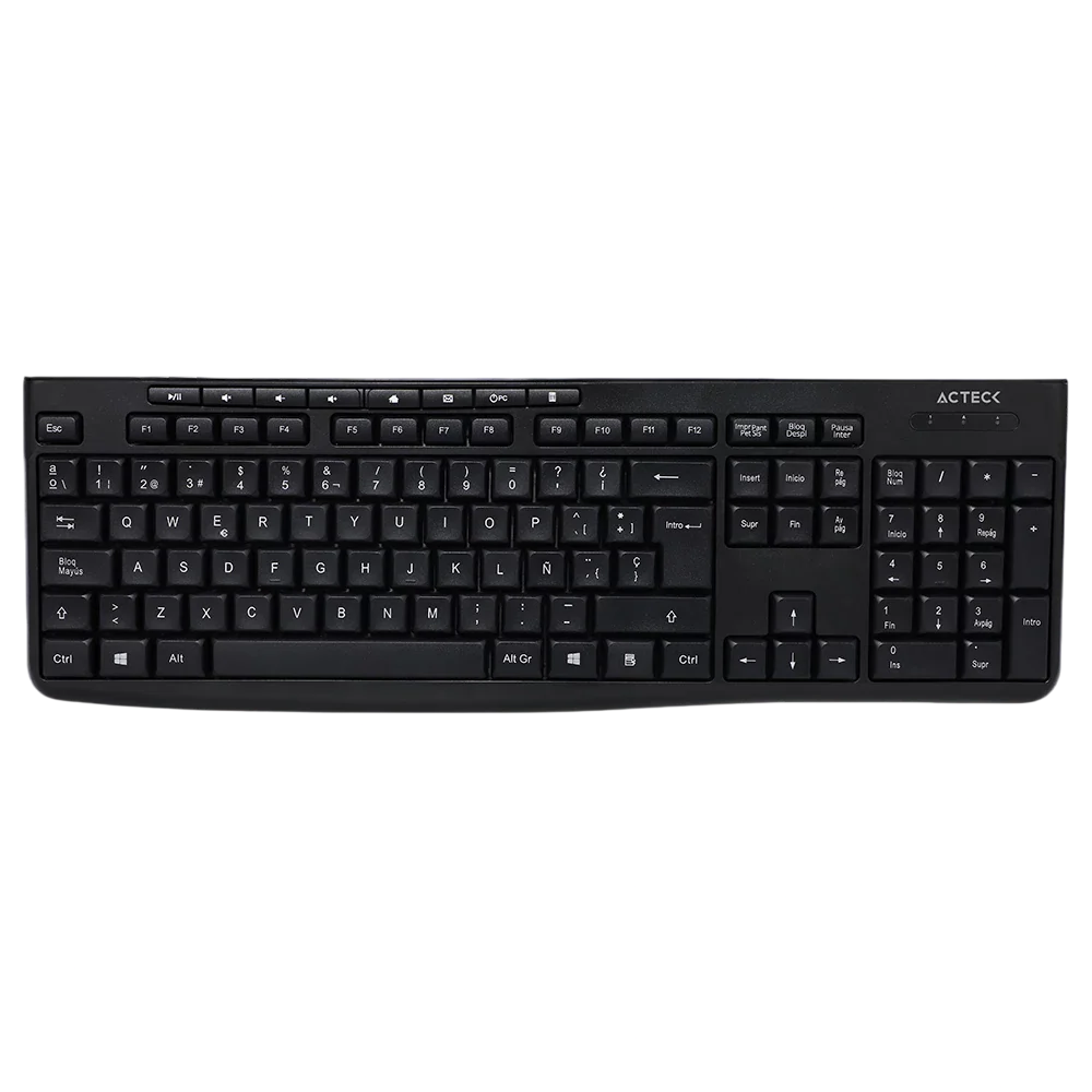 Teclado Acteck Prime MK455 - Nuevo 2026, con 1 Año de Garantía
