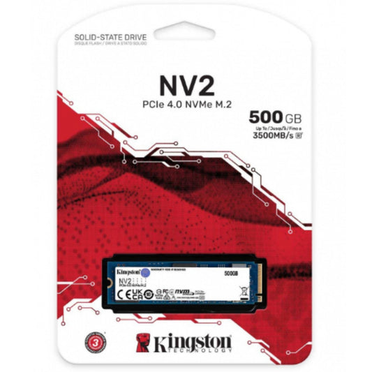 SSD Interno Kingston 500Gb M.2 Nv2 Pci-Express 4.0 Nvme 2100