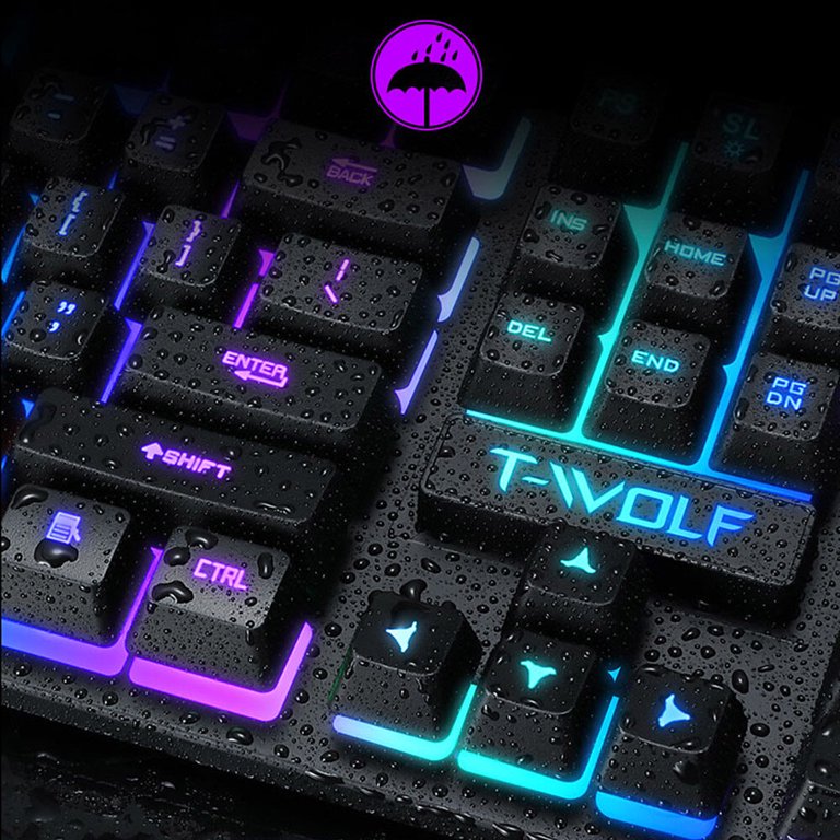 Teclado Gaming TF20 Rainbow Backlit Keyboard - Nuevo 2026, con 1 Año Garantía