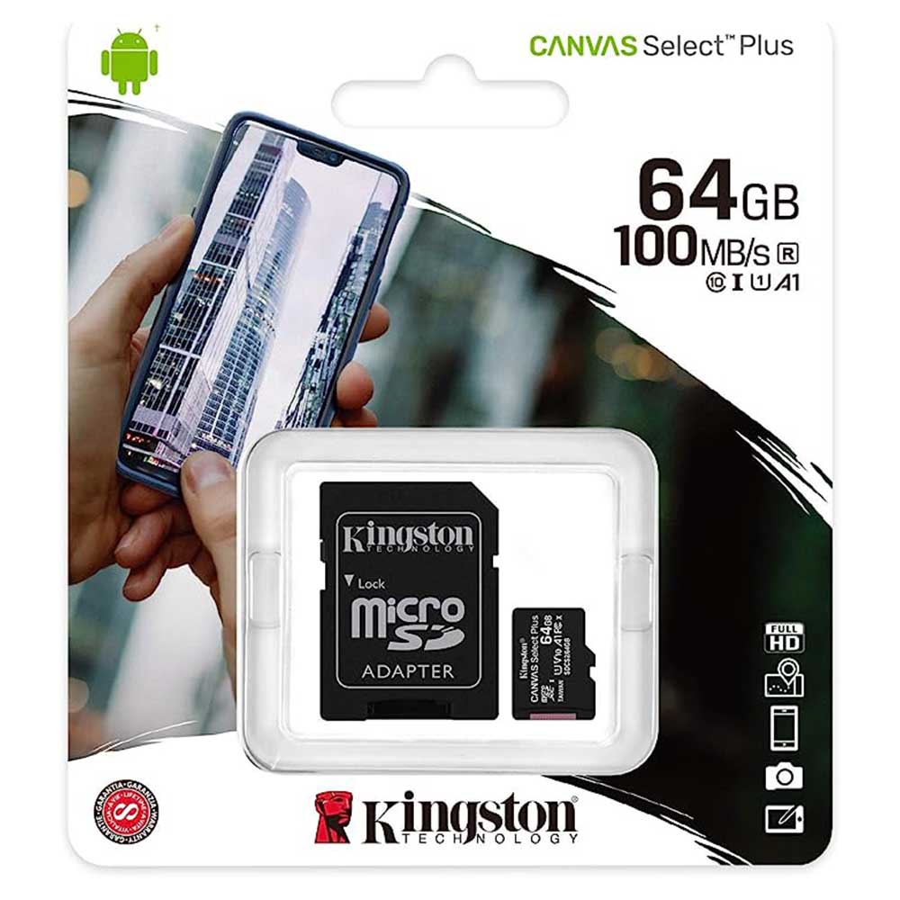 MicroSD KINGSTON de 64GB | 100MB/s