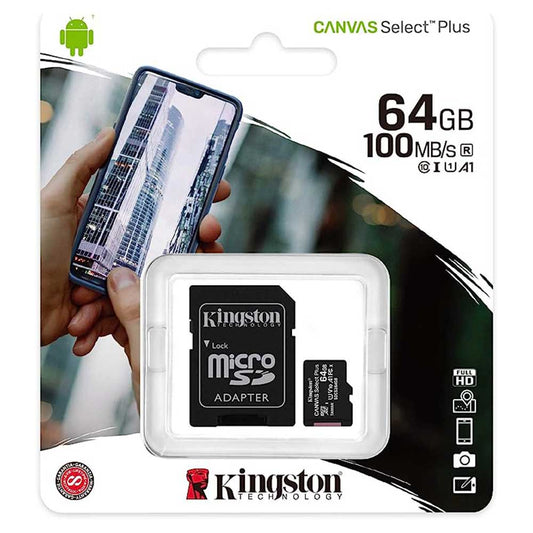 MicroSD KINGSTON de 64GB | 100MB/s