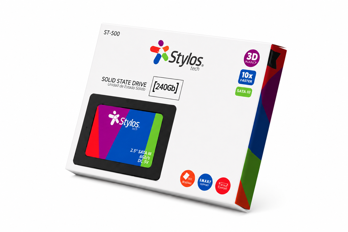 SSD STYLOS 240GB - Nuevo 2026, Con Garantía 1 Año