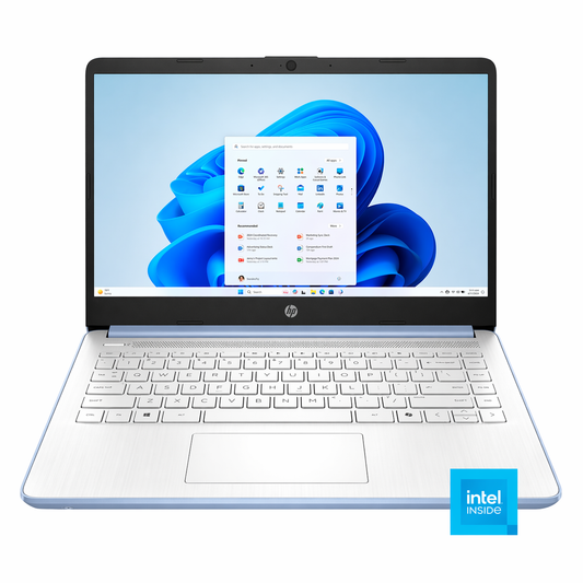 Laptop HP Intel N150 – Color Azul - Nuevo 2026, Con Garantía de 1 Año