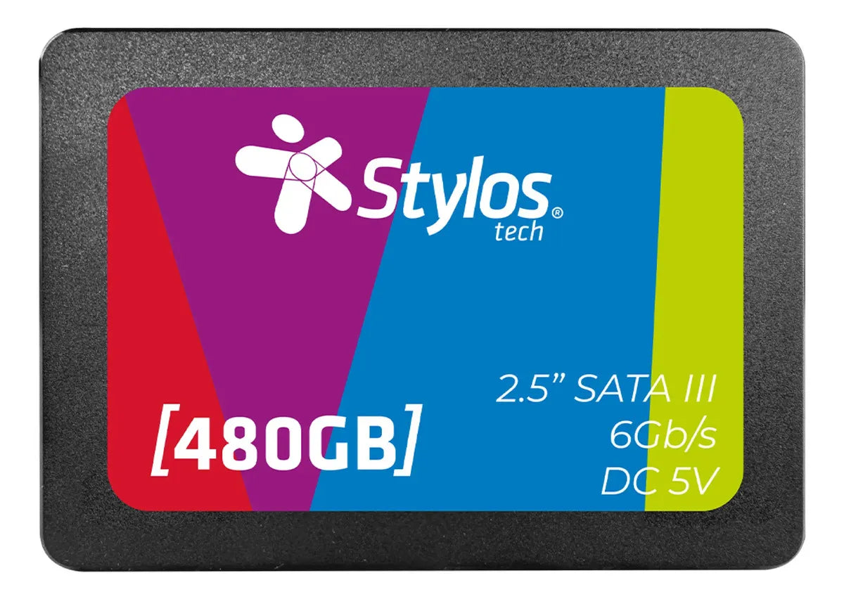SSD STYLOS 480GB - Nuevo 2026, Con Garantía 1 Año