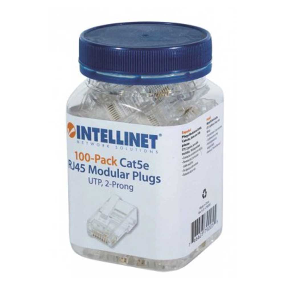 Paquete Intellinet 100 Plugs RJ45 Cat 5e