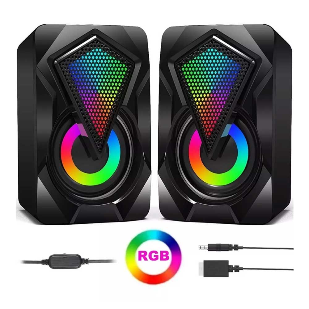 Bocina PC RGB LED USB