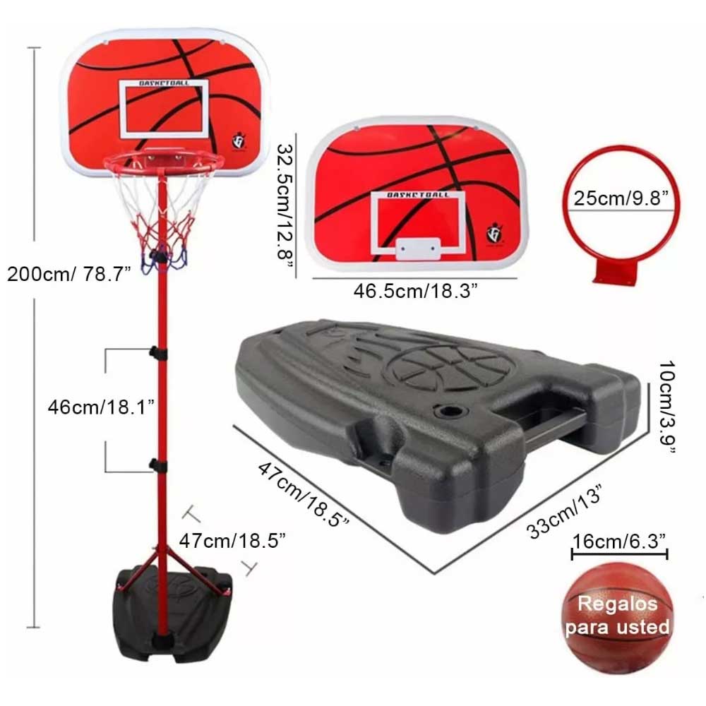 Kit Base y Aro de Basketball